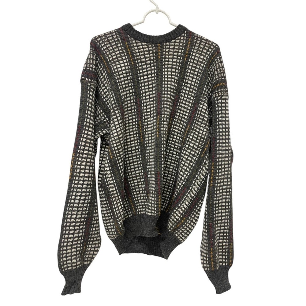 McGregor Pullover Sweater Mens Size XL Gray Multi Knit Crew Neck‎ Vintage